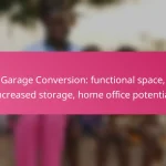 Garage Conversion: functional space, increased storage, home office potential