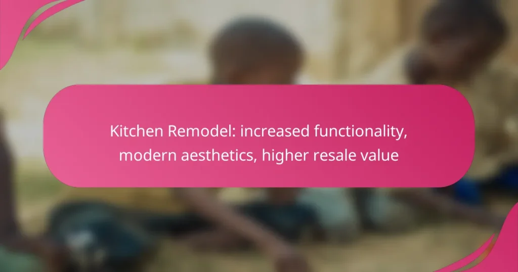 Kitchen Remodel: increased functionality, modern aesthetics, higher resale value