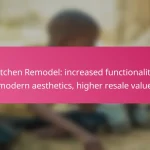 Kitchen Remodel: increased functionality, modern aesthetics, higher resale value