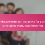 Landscape Redesign: budgeting for plants, hardscaping costs, installation fees