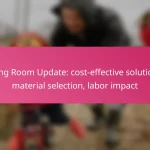 Living Room Update: cost-effective solutions, material selection, labor impact