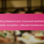 Siding Replacement: improved aesthetics, better insulation, reduced maintenance
