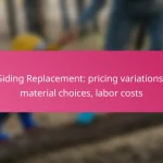Siding Replacement: pricing variations, material choices, labor costs