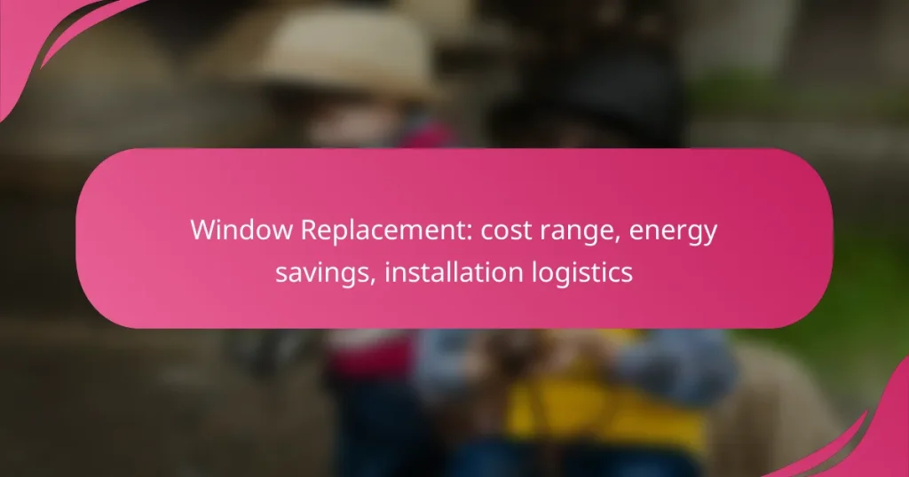 Window Replacement: cost range, energy savings, installation logistics