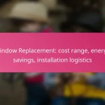 Window Replacement: cost range, energy savings, installation logistics