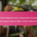 Window Replacement: improved insulation, increased natural light, noise reduction